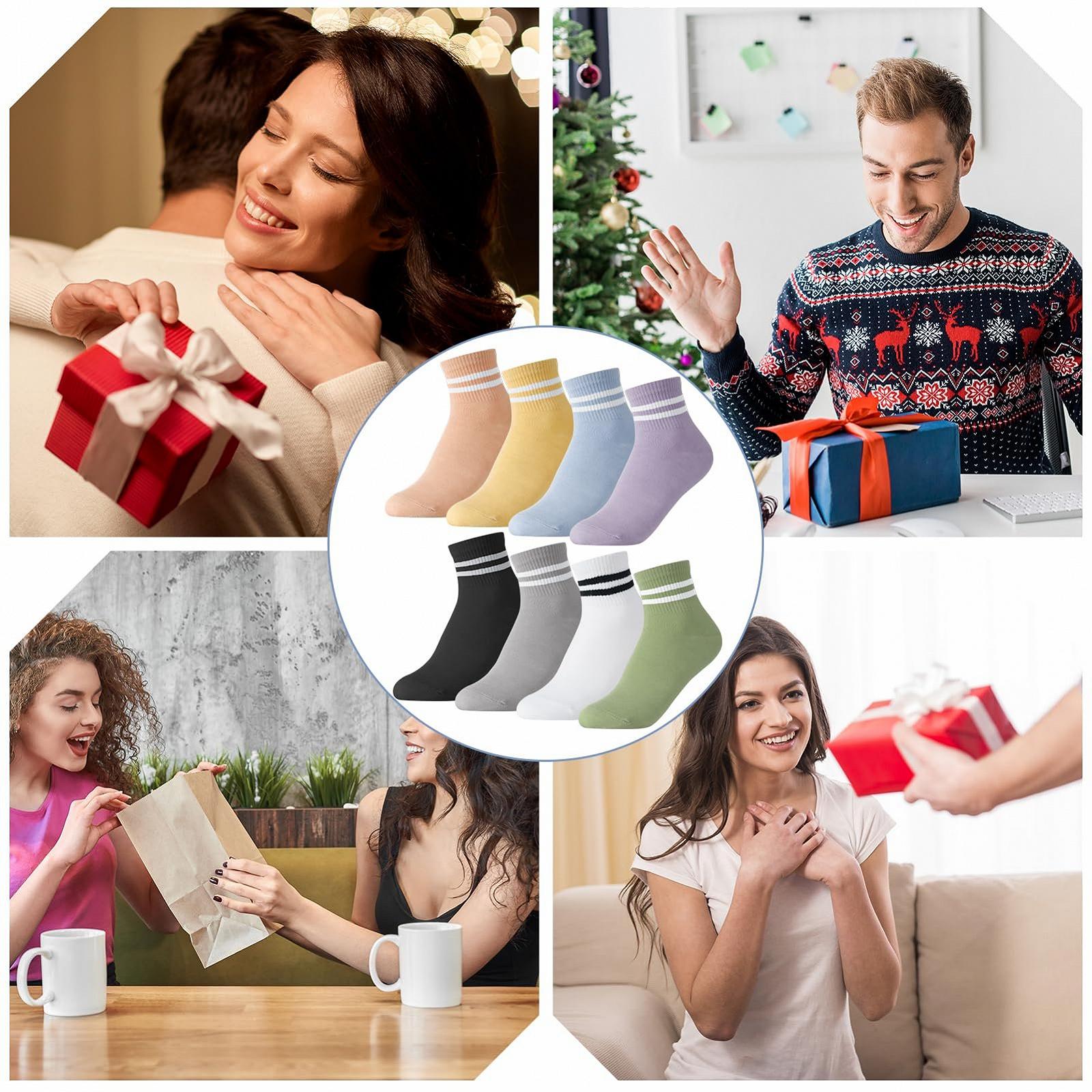 Носки Полосатые Хлопковые Спортивные Теннисные 36-40, разноцветные, универсальный размер, фото №6