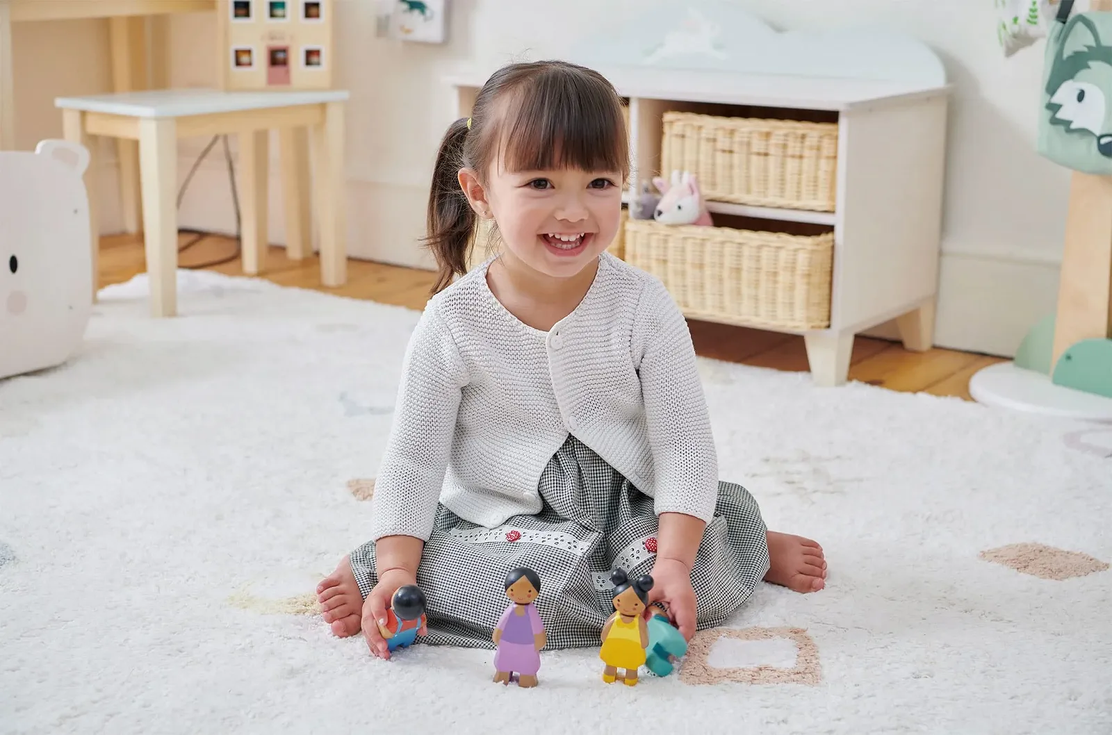 Іграшка Tender Leaf Toys Sunny Doll Family Дерев'яна дитяча, підтримка дрібної моторики, фото №4 Іграшка Tender Leaf Toys Sunny Doll Family Дерев'яна дитяча, підтримка дрібної моторики, фото №4