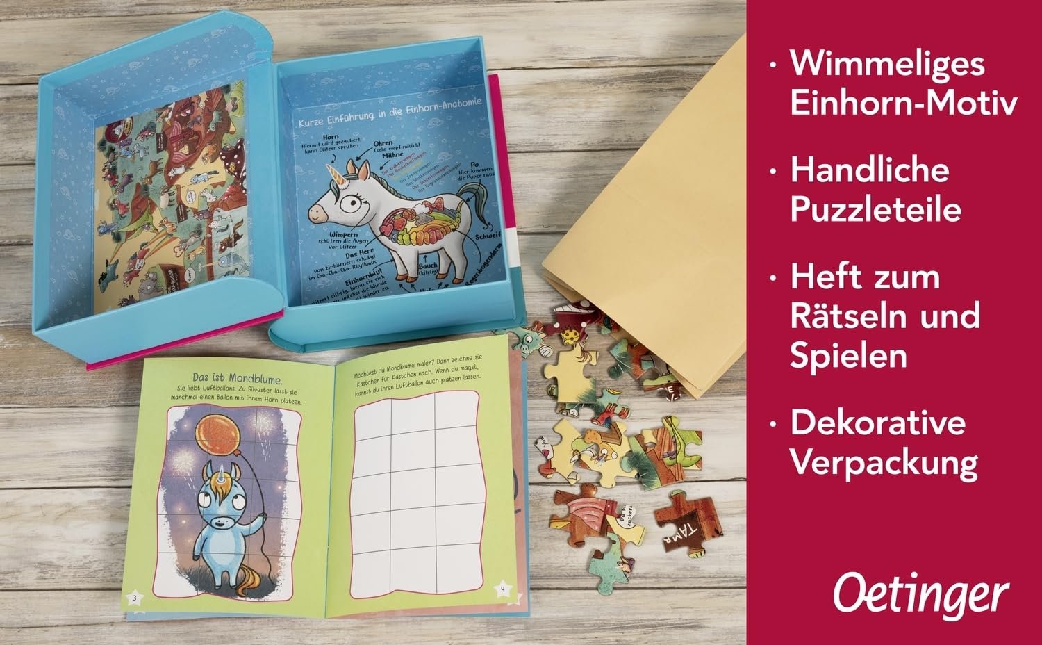 Пазл Puzzle in the Book 101 Unicorns 100 деталей, фото №6