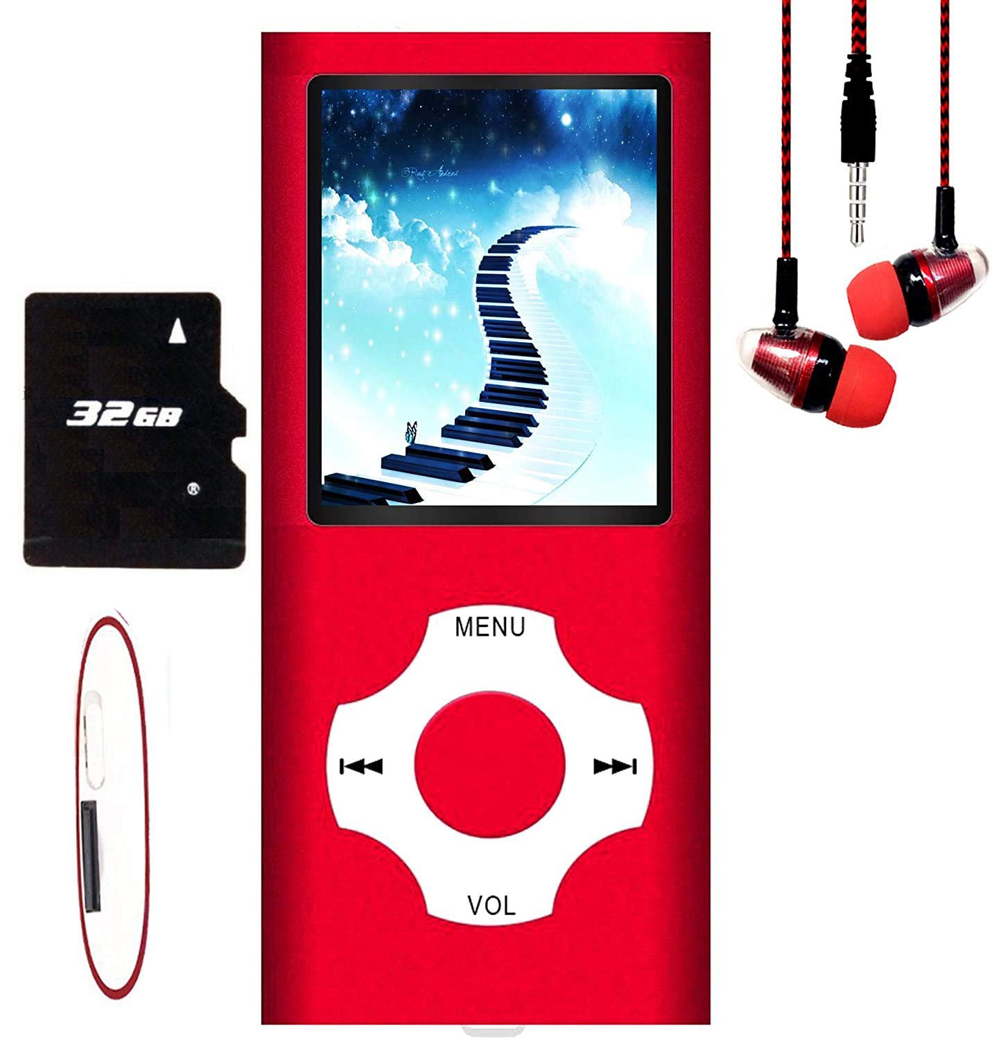 MP3 плеер Hotechs Slim Design 32GB Красный, фото №1