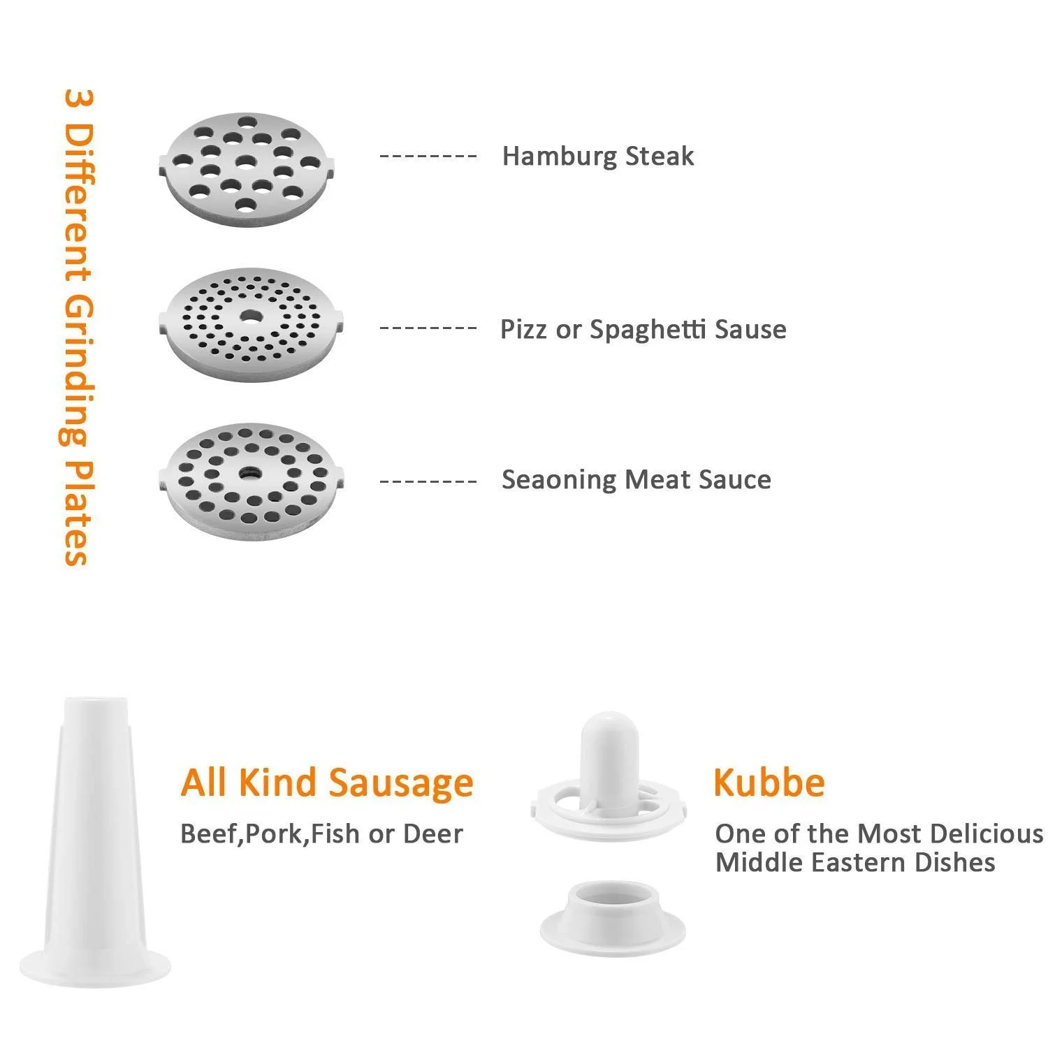Электрическая мясорубка Stainless Steel 2000 W, фото №7 Электрическая мясорубка Stainless Steel 2000 W, фото №7