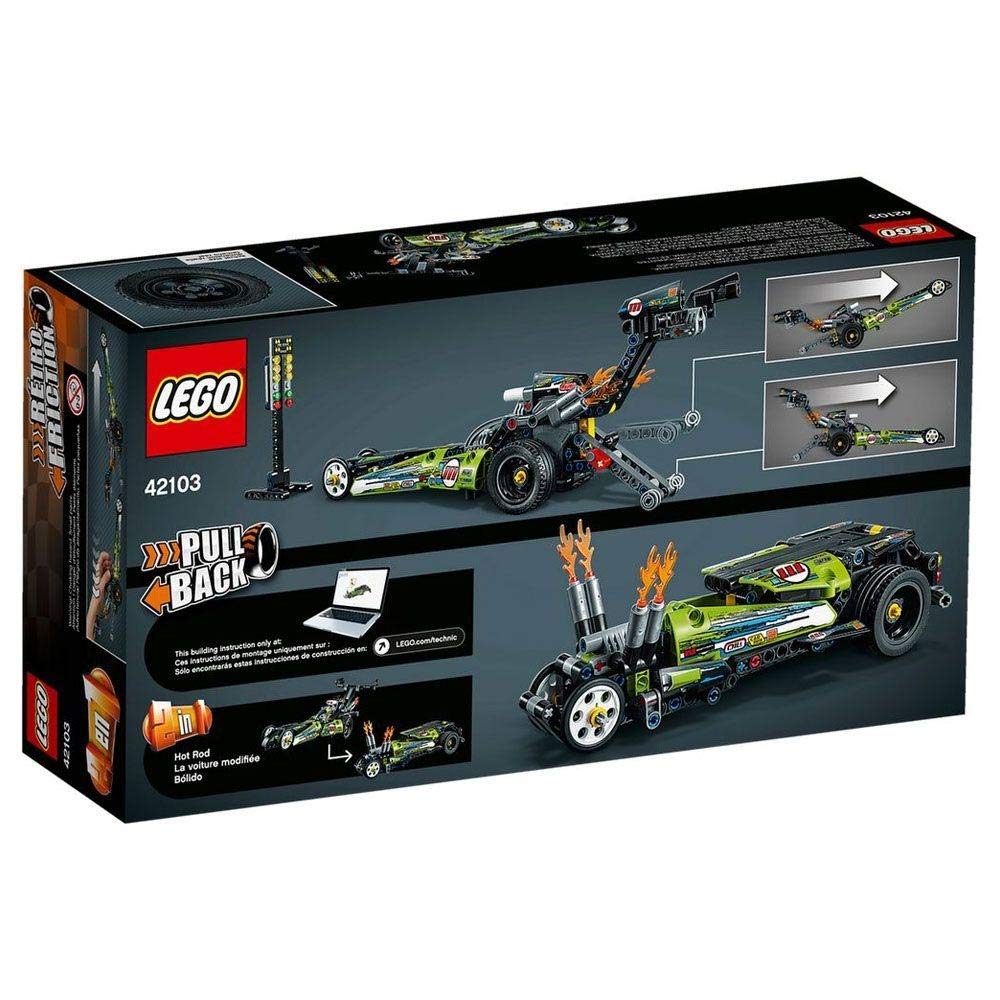 Конструктор Lego Technic 42103 Pull-Back Top Fuel Dragster (225 елементів), фото №5