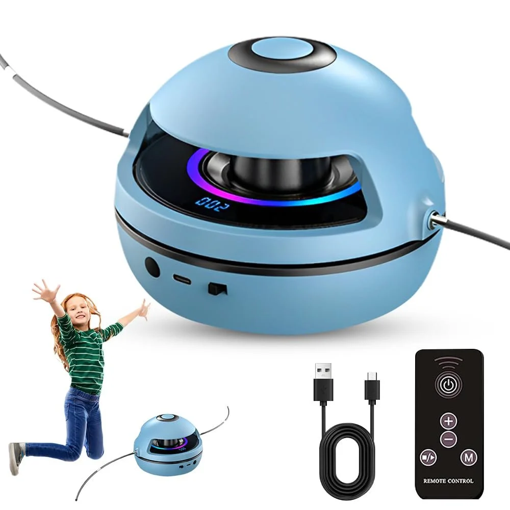 Електронна скакалка-тренажер Bluetooth 10 рівнів швидкості LED-дисплей, фото №1 Електронна скакалка-тренажер Bluetooth 10 рівнів швидкості LED-дисплей, фото №1