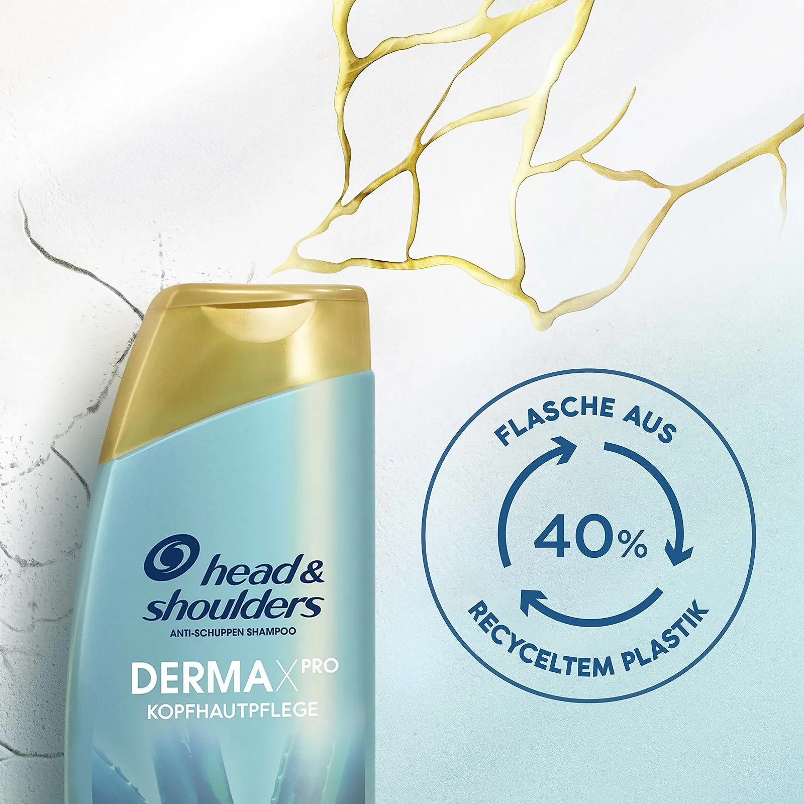 Шампунь проти лупи head & shoulders DERMAXPRO Заспокійливий догляд за сухою шкірою голови, що свербить (у поєднанні з лупою), 2 x 250 мл, фото №6