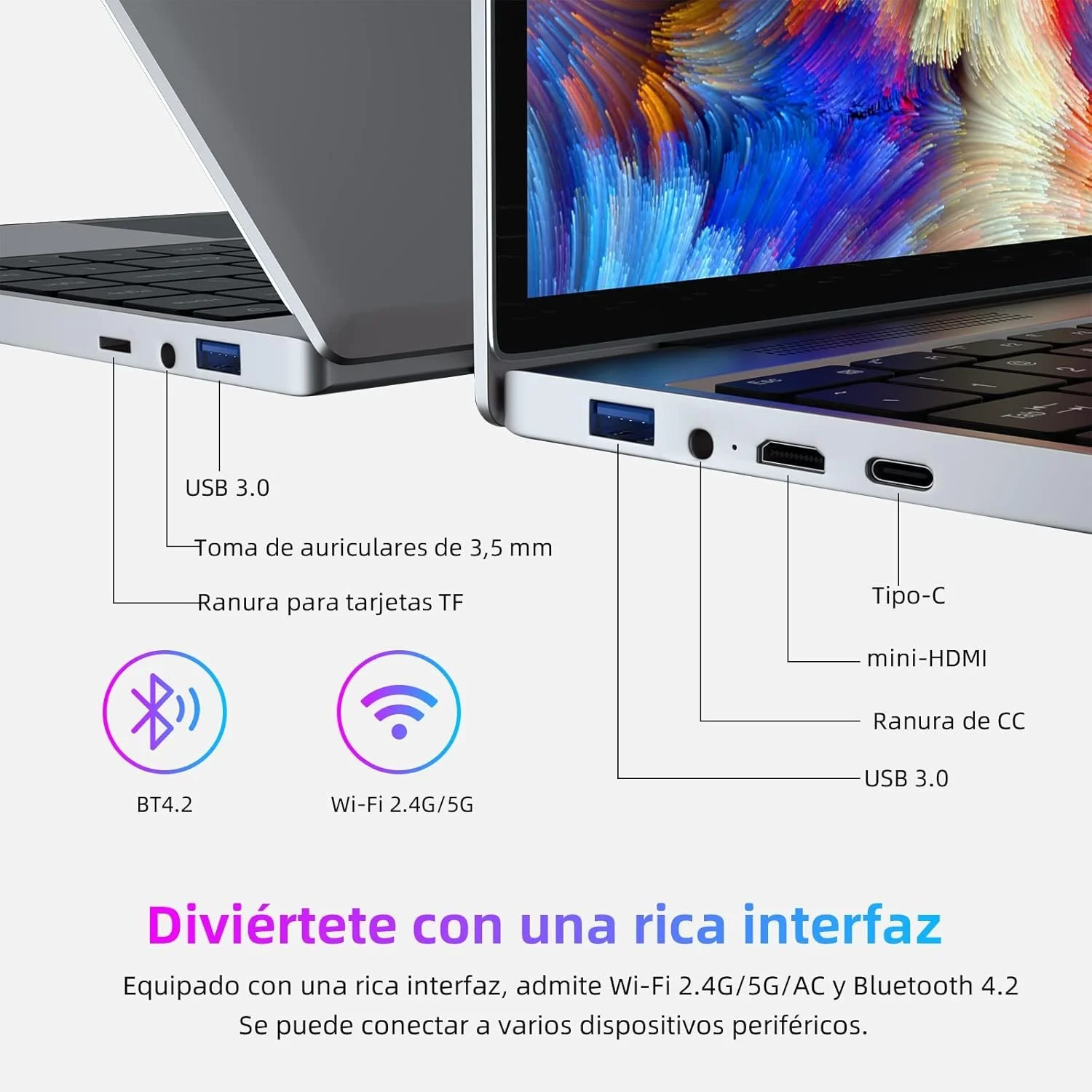 Ноутбук 13.5" ‎Morostron ‎LeadBook T6 Intel Celeron N4120 RAM 8GB SSD 256GB Win11 (UKR), фото №5