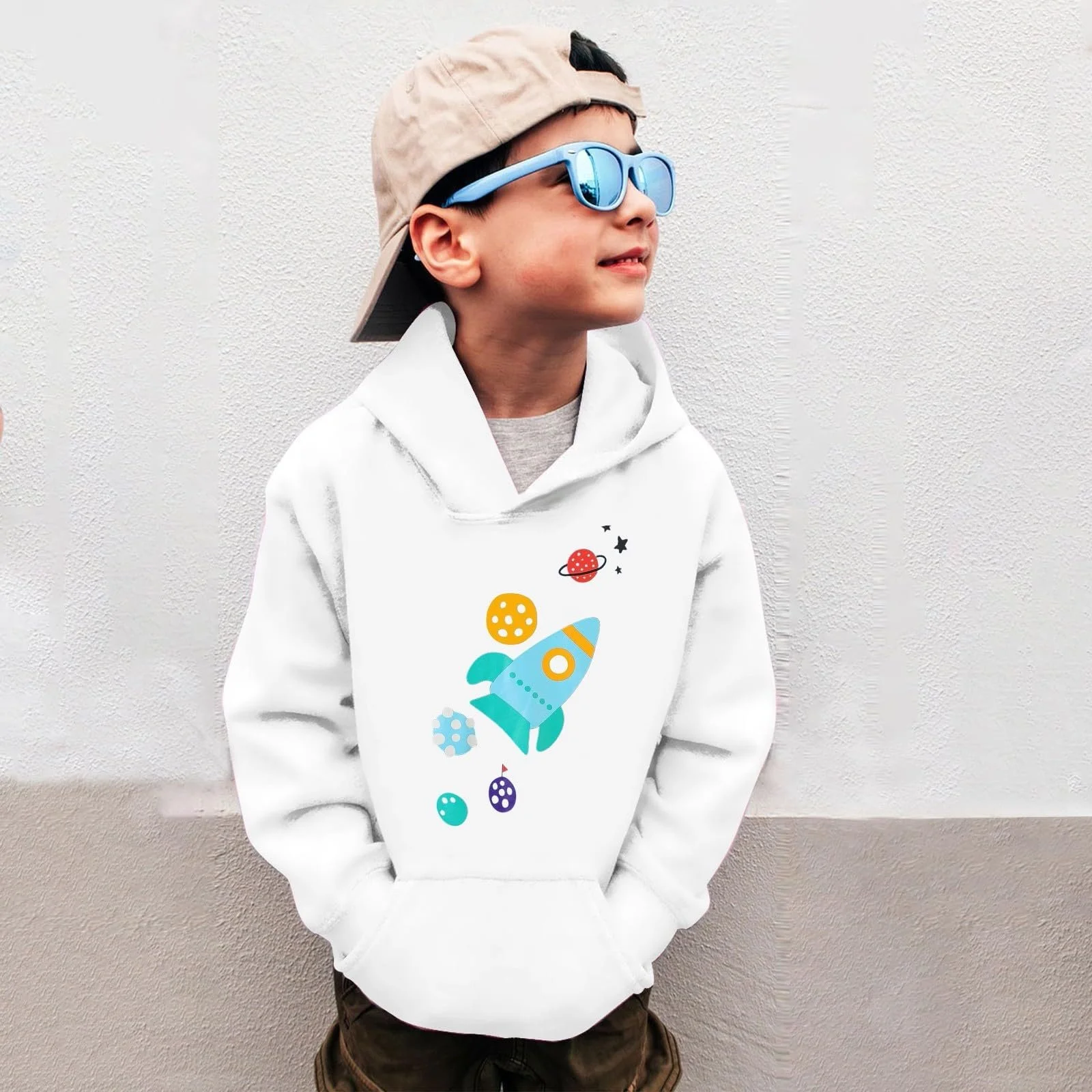 Худі для дівчинки світшоти з круглим вирізом, фото №3