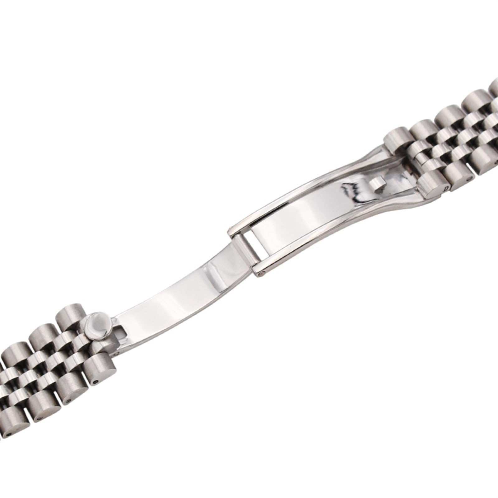 Наручные часы Stainless Steel Watch Band 20mm Мужской Металлический Ремешки для часов Изогнутый конец Серебристый Женский сплошное звено Браслет Аксессуары для часов Stainless Steel, фото №6