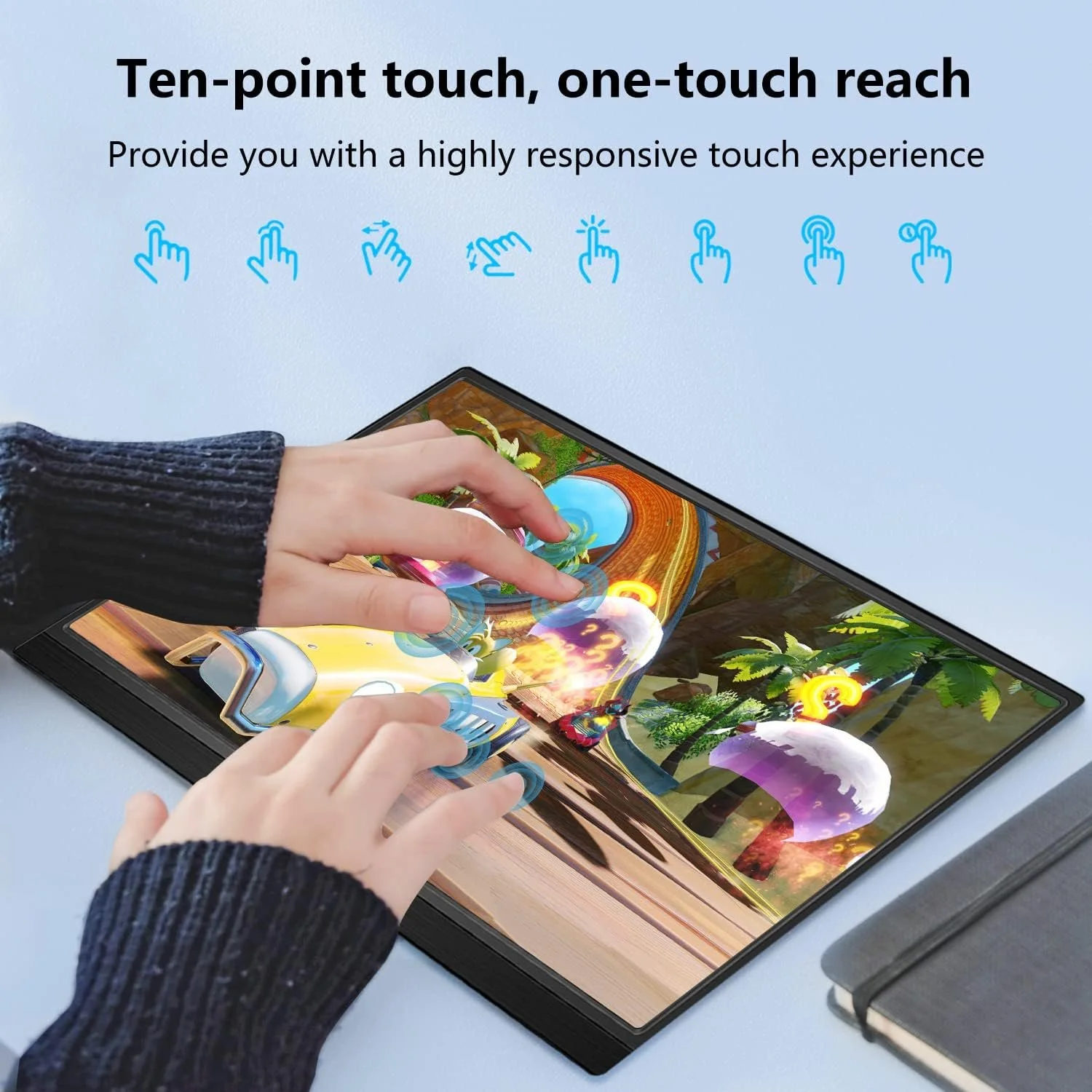 Монитор сенсорный портативный 15.6" Pisichen HD-156 Full HD IPS 60 Гц, фото №2 Монитор сенсорный портативный 15.6" Pisichen HD-156 Full HD IPS 60 Гц, фото №2