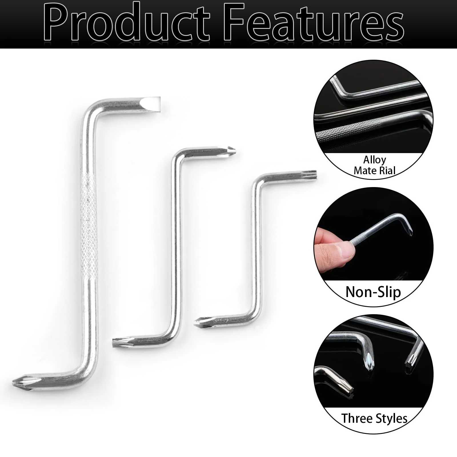 Набір викруток XXX Z Type Offset Double Sided Mini Small 5 шт., фото №3