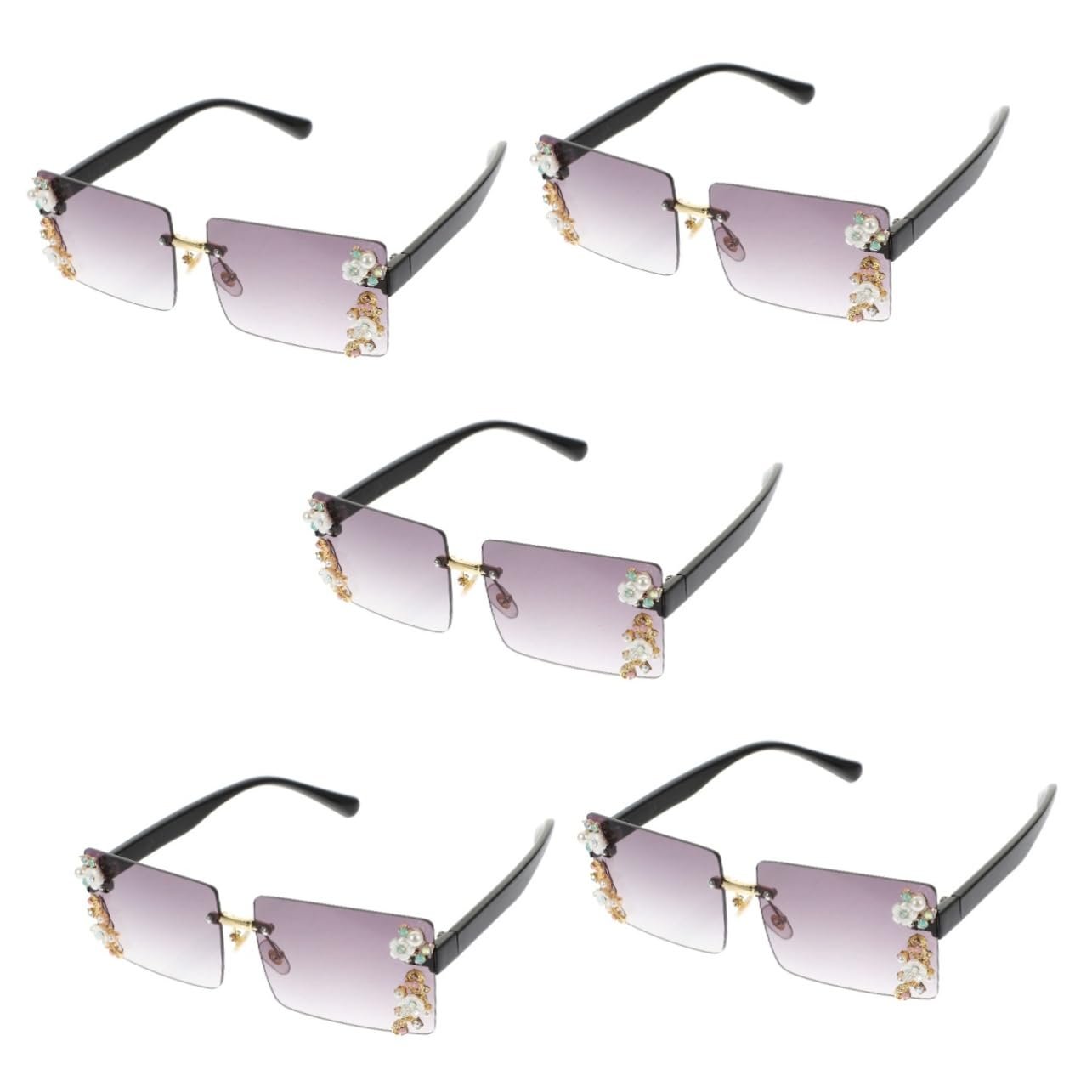 НАБІР сонцезахисних окулярів PACKOVE, 5 шт., без оправи, фото №1