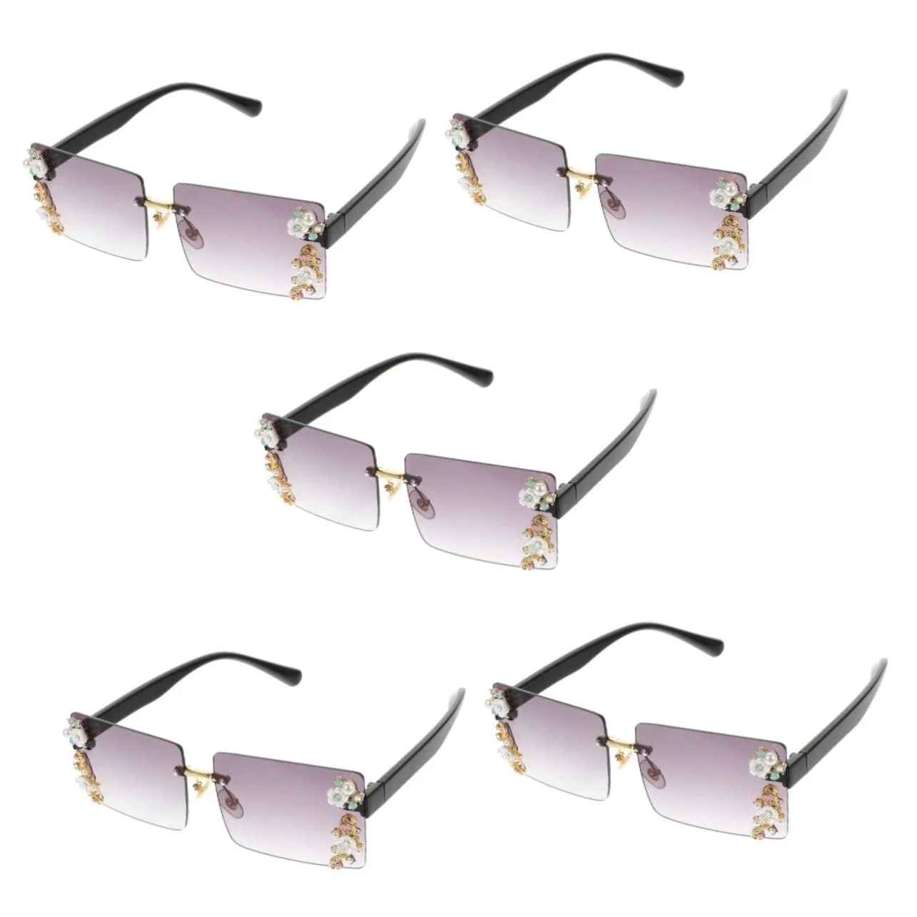 НАБОР солнцезащитных очков PACKOVE, 5 шт., без оправы, фото №1