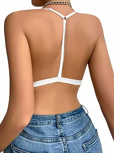 Бюстгальтер GORGLITTER Triangle Bra кружевной Push Up с передней застежкой без косточек synthetic.ua - Фото 1
