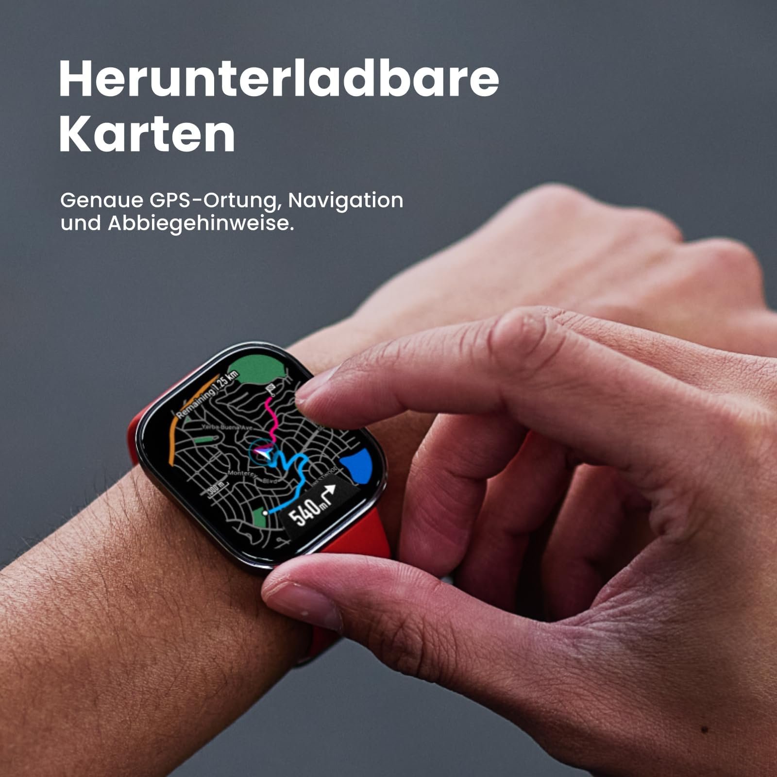 Смарт-годинник Amazfit Bip 6 46мм, AMOLED 1.97", GPS, Bluetooth дзвінки, функції для тексту, відстеження здоров'я, фітнесу та сну, 140+ режимів тренувань, 5 ATM, фото №7