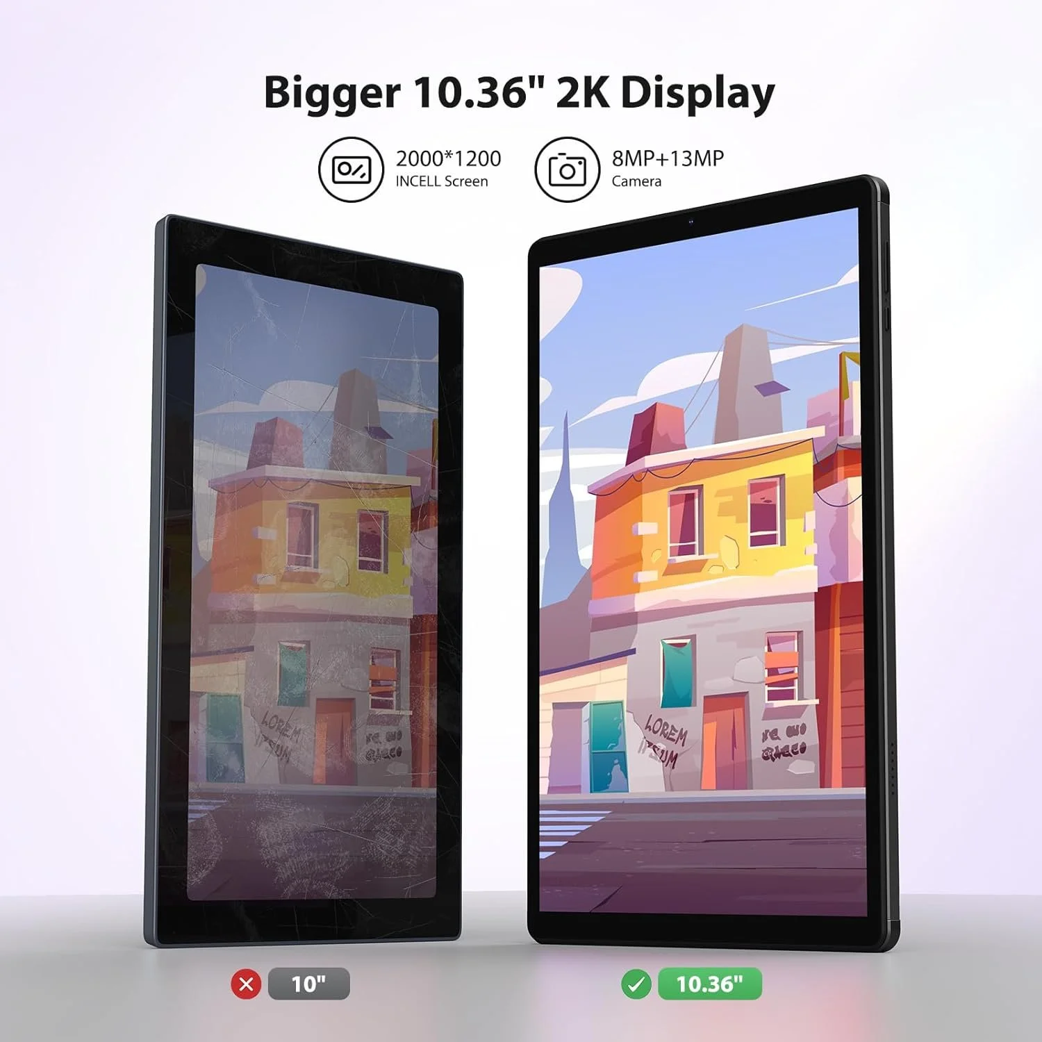 Планшет 10.4" Full HD PIXPEAK U921 12+24/256 ГБ 4G 2-SIM 8 ядер Android 14 8000 mAh Серый, фото №3 Планшет 10.4" Full HD PIXPEAK U921 12+24/256 ГБ 4G 2-SIM 8 ядер Android 14 8000 mAh Серый, фото №3