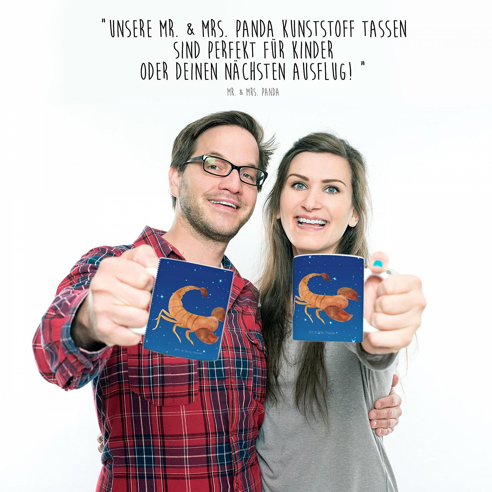 Кружка Mr. & Mrs. Panda Знак зодіаку Скорпіон Пластикова кружка, фото №5
