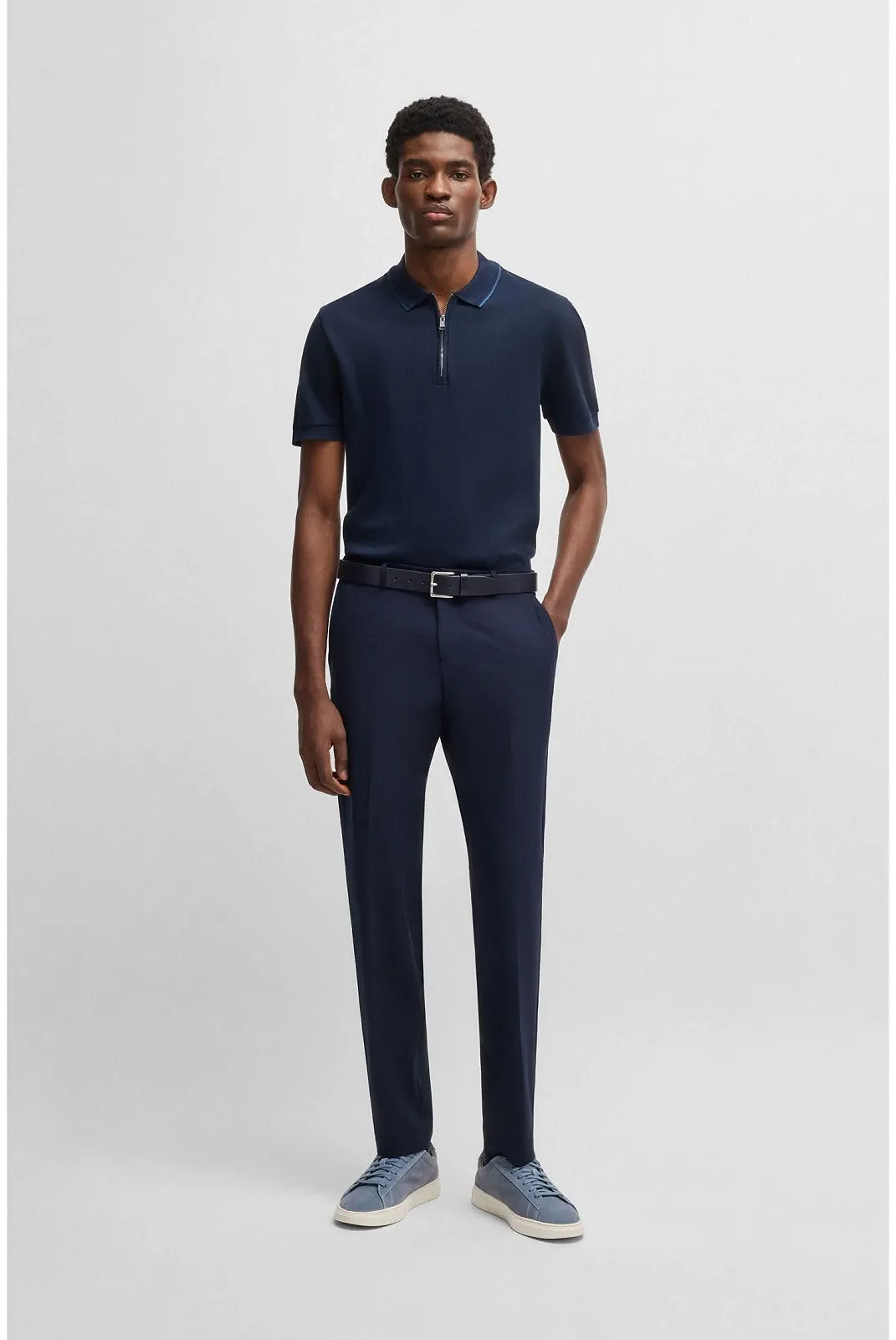 Кеди BOSS Kieran Tenn Замшеві З Гумовою Підошвою, фото №3