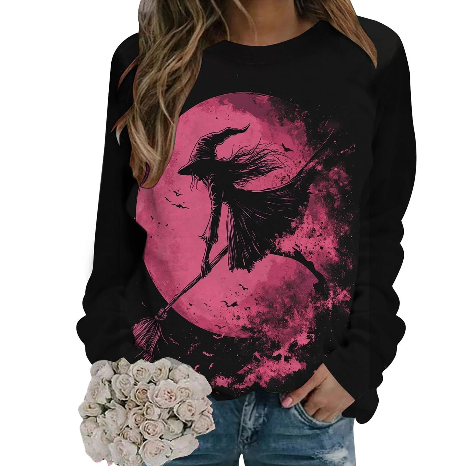 Жіночий Светр Halloween з принтом, фото №3 Жіночий Светр Halloween з принтом, фото №3