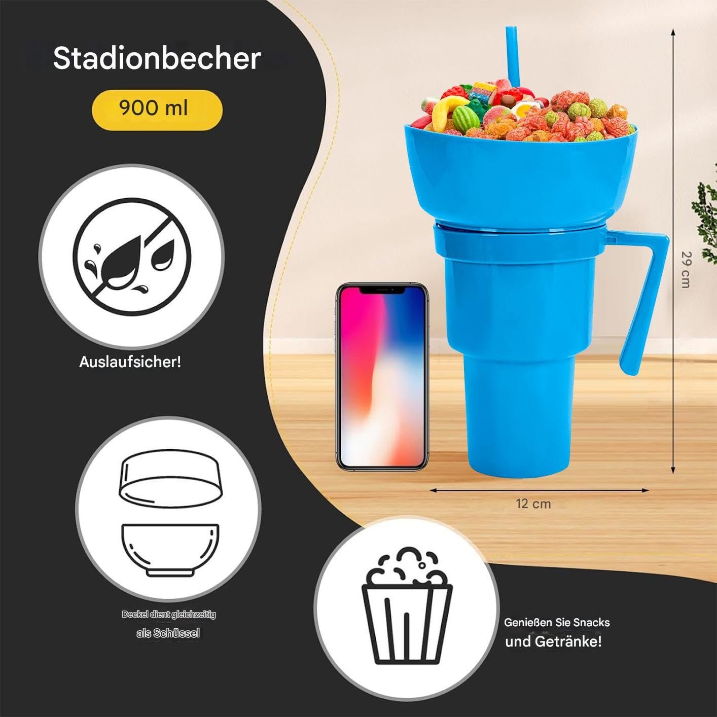 Набір для напоїв та снеків Дитяча пляшка для напоїв з контейнером для снеків з соломинкою, фото №5 Набір для напоїв та снеків Дитяча пляшка для напоїв з контейнером для снеків з соломинкою, фото №5