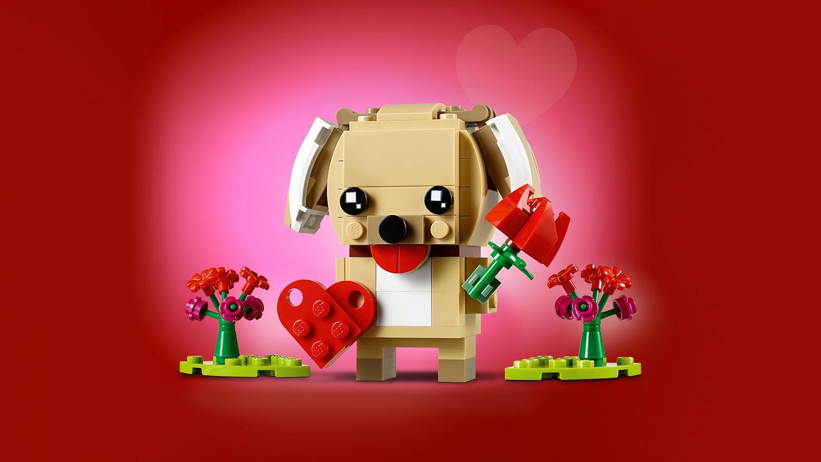 Конструктор Lego Brickheadz 40349 Valentine's Day Puppy, фото №3 Конструктор Lego Brickheadz 40349 Valentine's Day Puppy, фото №3