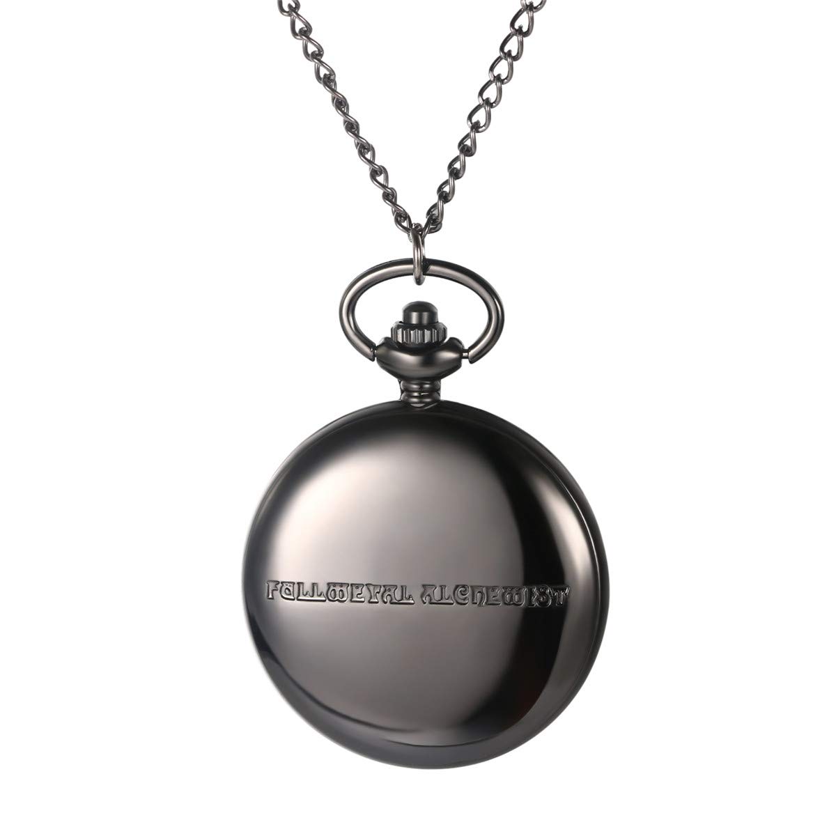 Годинник JewelryWe Подарунок до Дня Батька Кишеньковий Чоловічий Ретро Королівський Флеш/Компас/Квіти/Дзвін/Мотоцикл Ланцюговий Аналоговий Кварцовий Брелок з Ланцюжком Ожини Подарунок для Чоловіків, фото №4