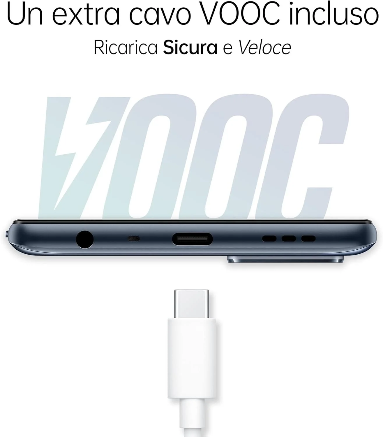 Смартфон 6.52" Oppo A54s 4/128GB 4G 1-SIM 50/8Мп 8 ядер Android 13 Синій, фото №2