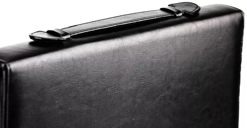 Деловая папка с калькулятором из эко кожи AMO SSBW04 чёрный, фото №4