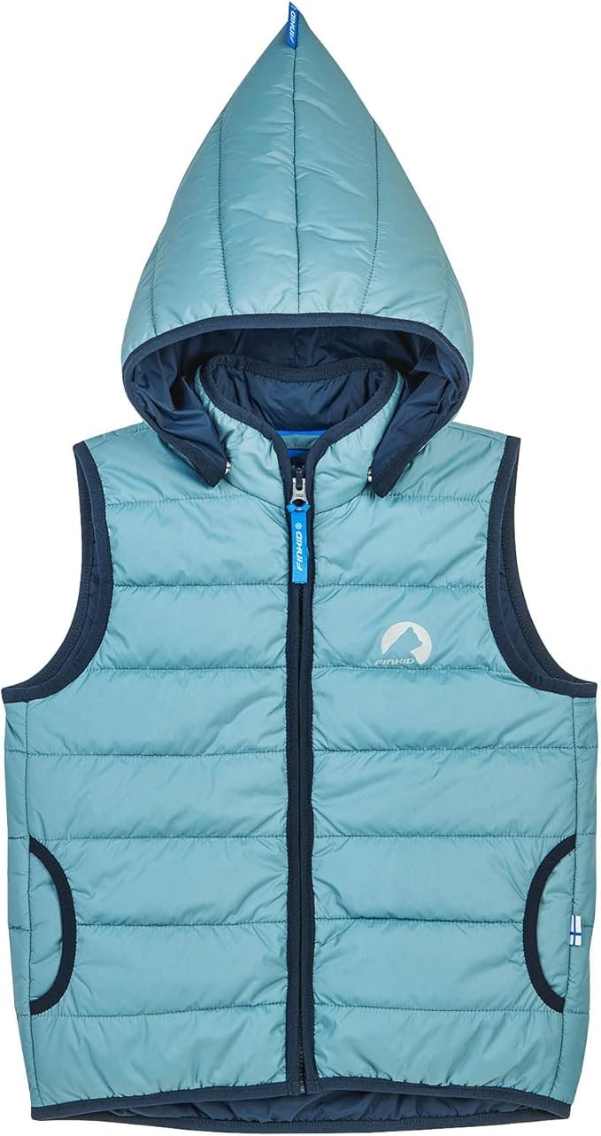 Детская стеганная жилет Finkid Vanuli внутренняя куртка на молнии, фото №3