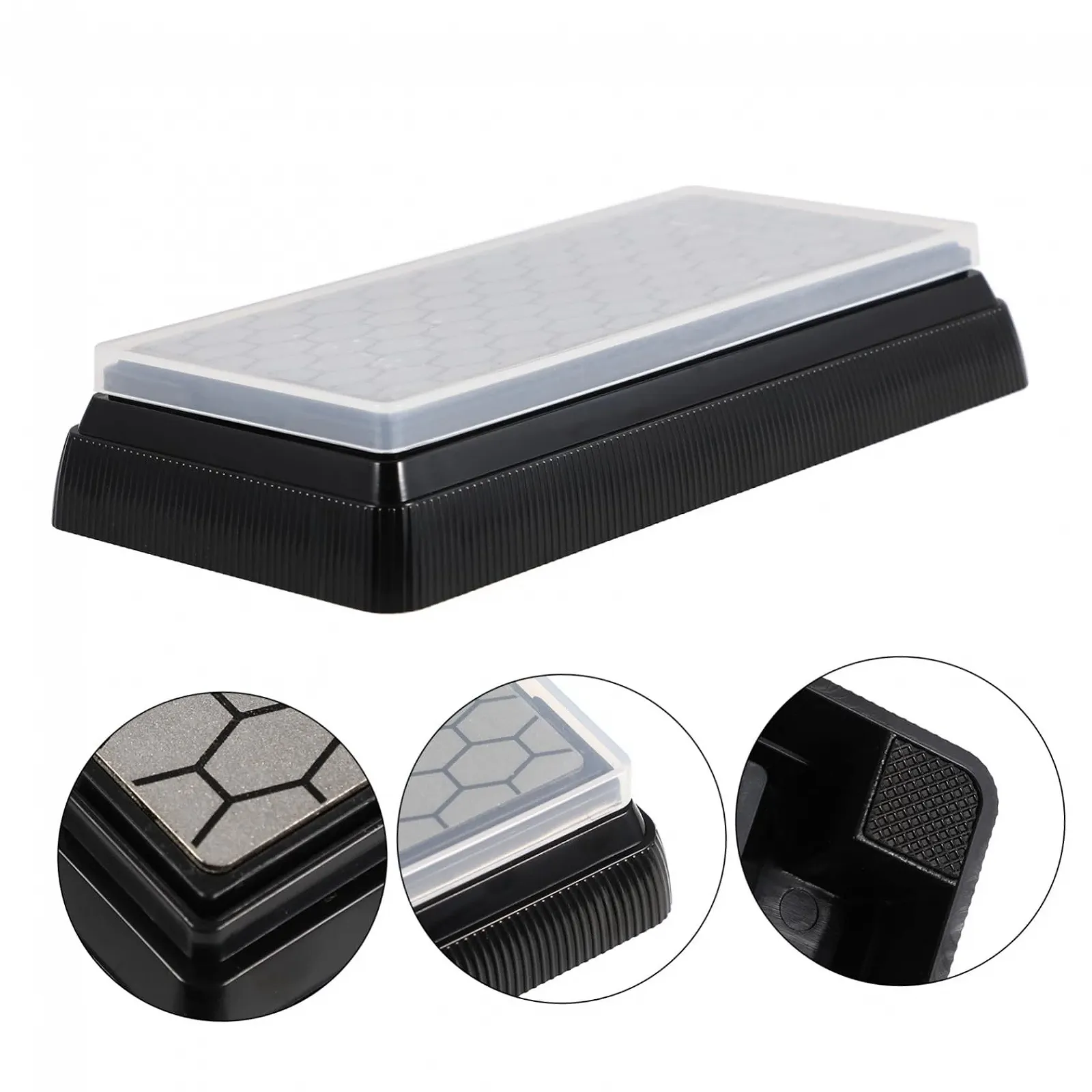 Точильний камінь Gadpiparty алмазний двосторонній з грубою та дрібною зернистістю нековзна основа портативний, фото №9