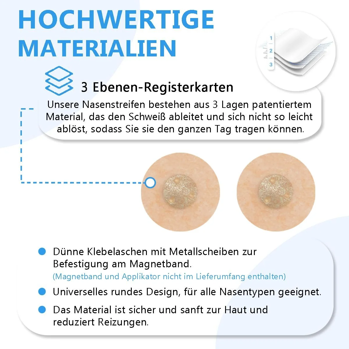 Пластирі на ніс магнітні проти хропіння, 60 шт, фото №2