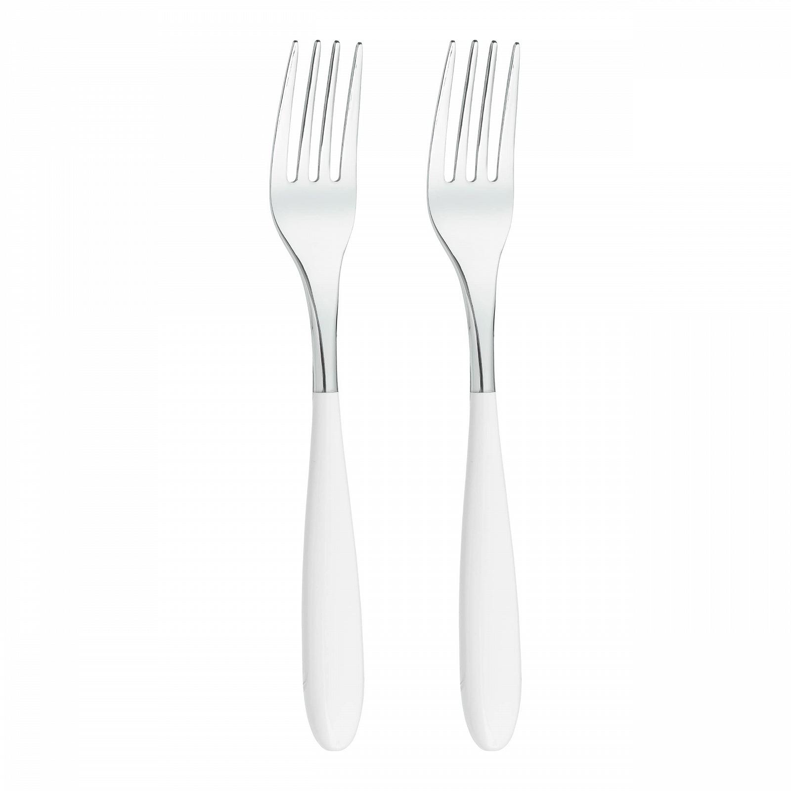 Вилки десертные Rockingham Forge Luxury 2DF650W, 2 шт., нержавеющая сталь 18/10, белый, фото №1 Вилки десертные Rockingham Forge Luxury 2DF650W, 2 шт., нержавеющая сталь 18/10, белый, фото №1