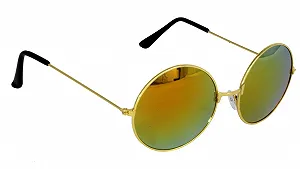 Круглые Солнцезащитные Очки Унисекс Hippie Style с Антибликовыми Линзами (Желтое Зеркало, Золотая Оправа) цена на synthetic.ua - Фото 1 Круглые Солнцезащитные Очки Унисекс Hippie Style с Антибликовыми Линзами (Желтое Зеркало, Золотая Оправа) synthetic.ua - Фото 1