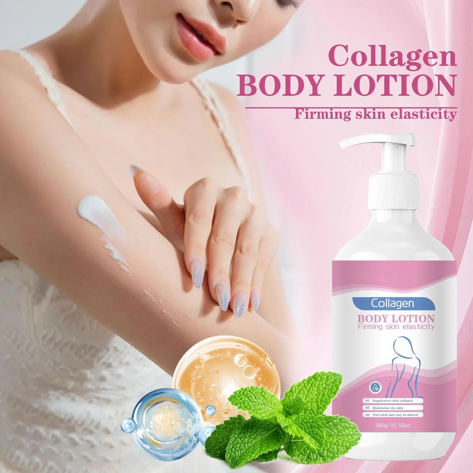Лосьйон для тіла Collagen K6rperlotion, Інтенсивне відновлення для сухої шкіри, Забезпечує тривале зволоження, фото №7