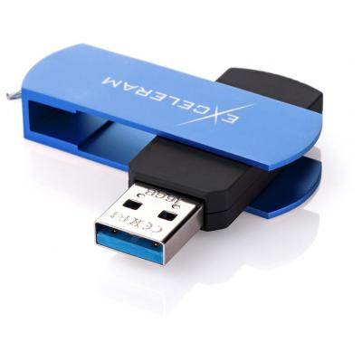 USB флеш-накопичувач Exceleram 32GB P2 Series Blue/Black USB 3.1 Gen 1 (EXP2U3BLB32), фото №2