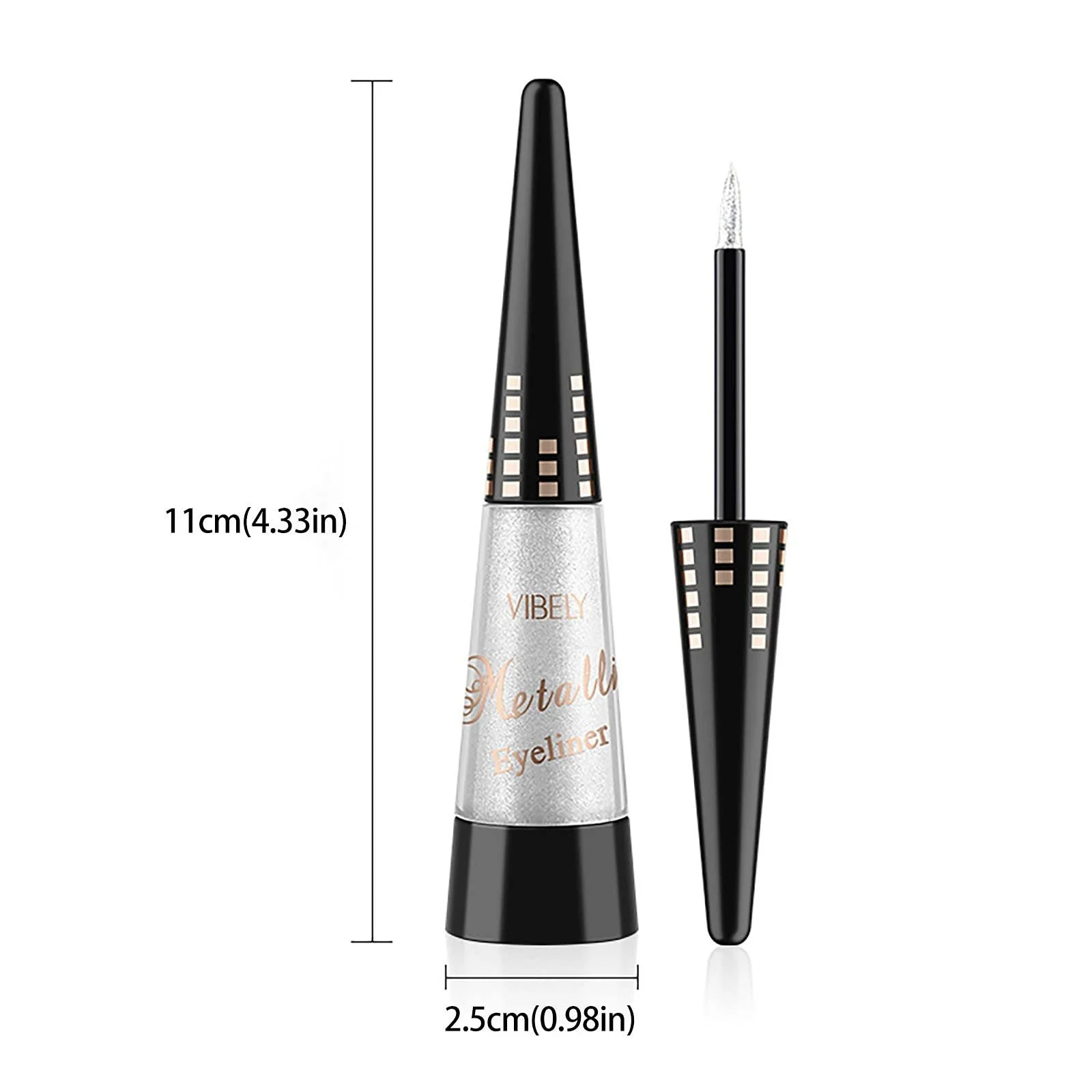 Рідка Підводка для очей з блискітками Водостійка, фото №7 Рідка Підводка для очей з блискітками Водостійка, фото №7