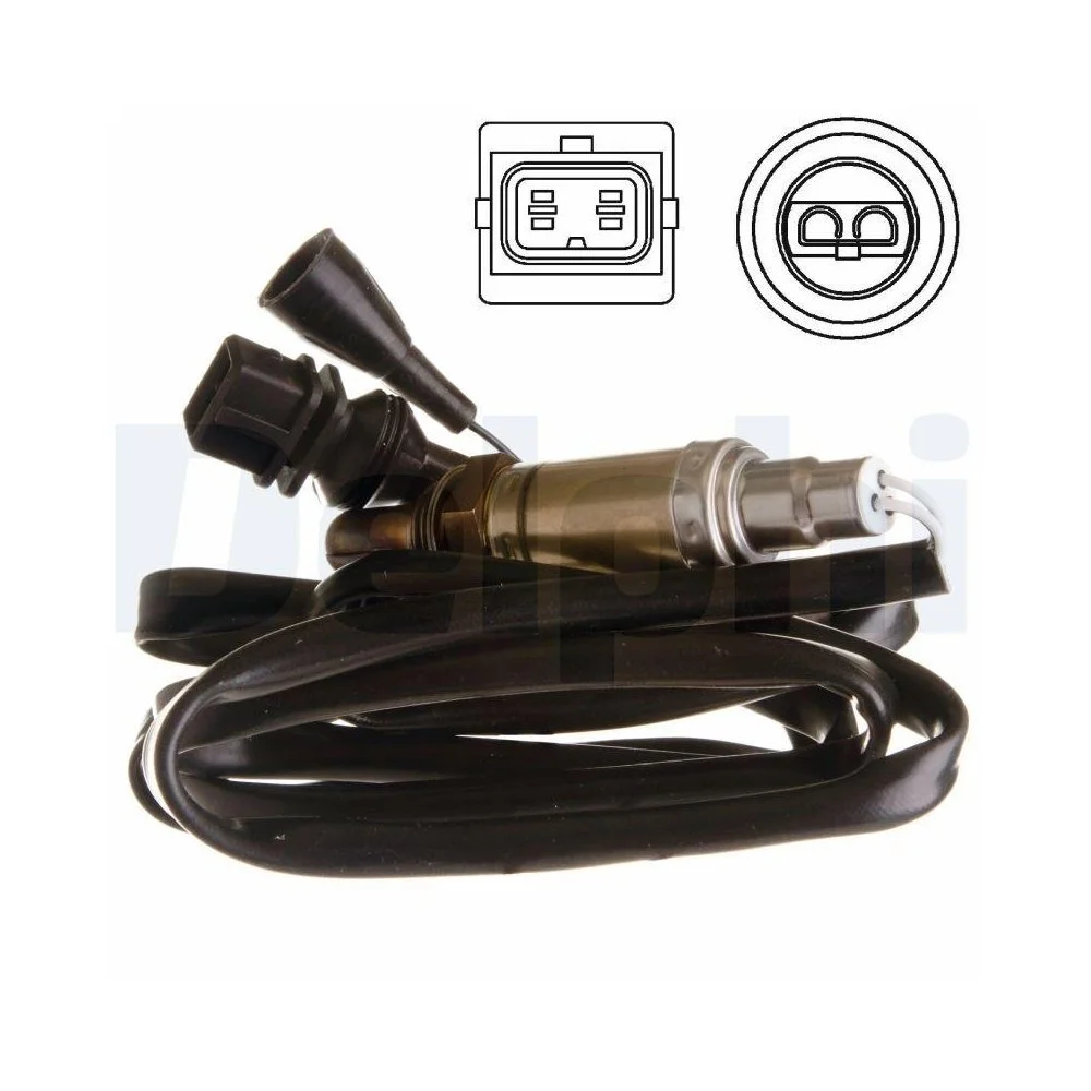 Лямбда-зонд DELPHI ES10957-12B1 для VOLVO, перед каталізатором, передній, фото №1