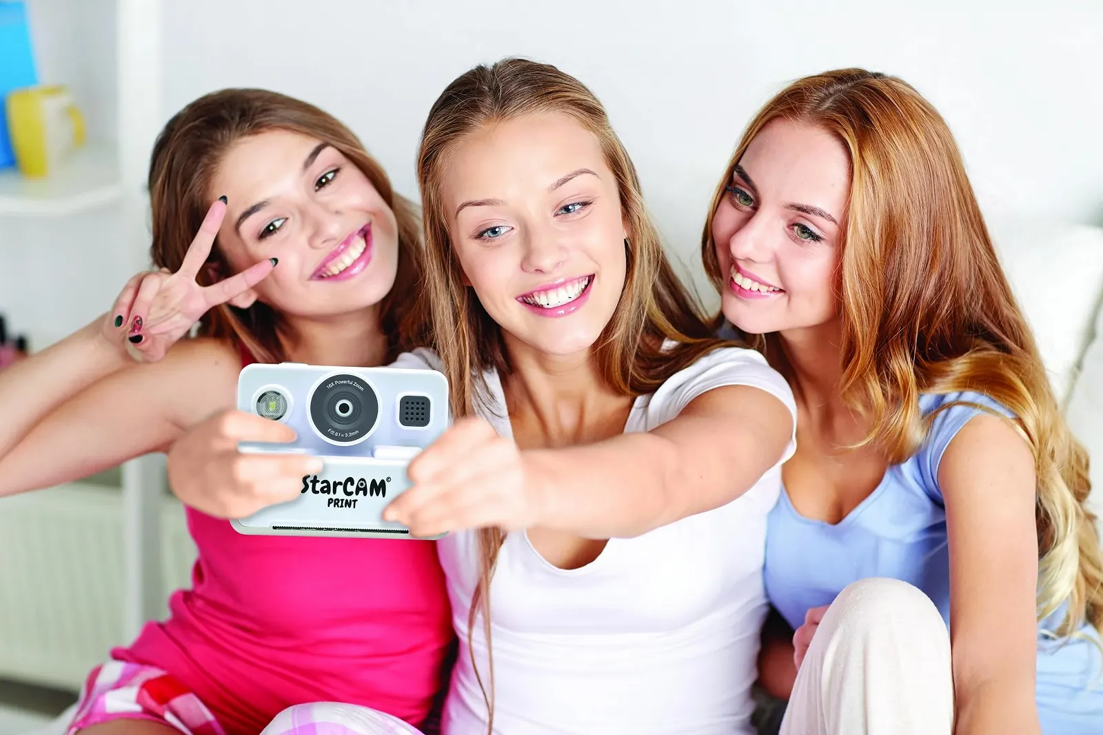 Камера мгновенной печати Lexibook StarCAM DJ160LXB HD с набором для декора и картой 32GB White, фото №4