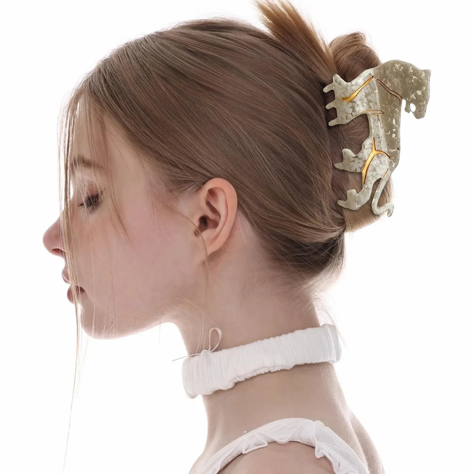 Краб для волос Леопард Animal Claw Clips Средний, фото №3 Краб для волос Леопард Animal Claw Clips Средний, фото №3