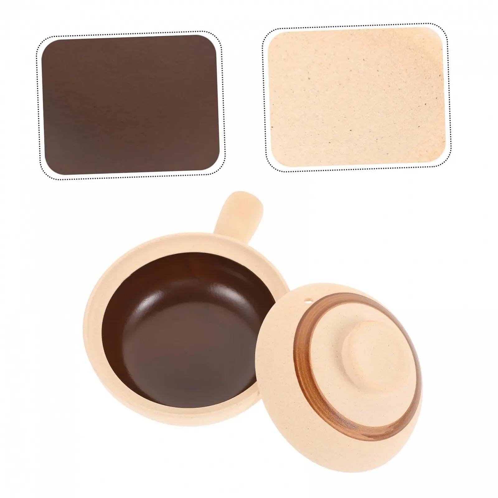 Кастрюля-жаровня фарфоровая с крышкой термостойкая маленькая, фото №7 Кастрюля-жаровня фарфоровая с крышкой термостойкая маленькая, фото №7