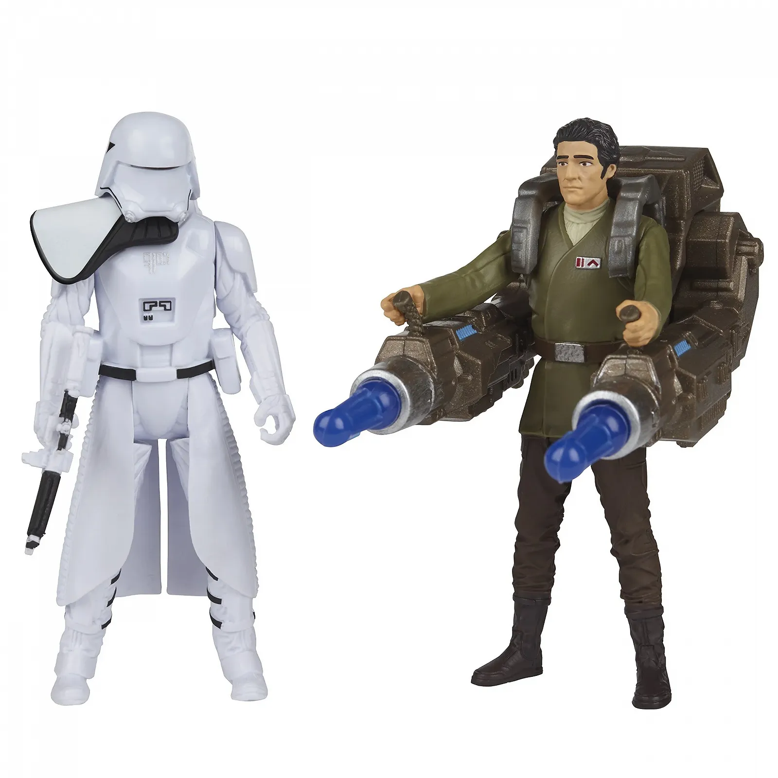 Набор фигурок Star Wars The Force Awakens Poe Dameron and First Order Snowtrooper Deluxe Pack, фото №10