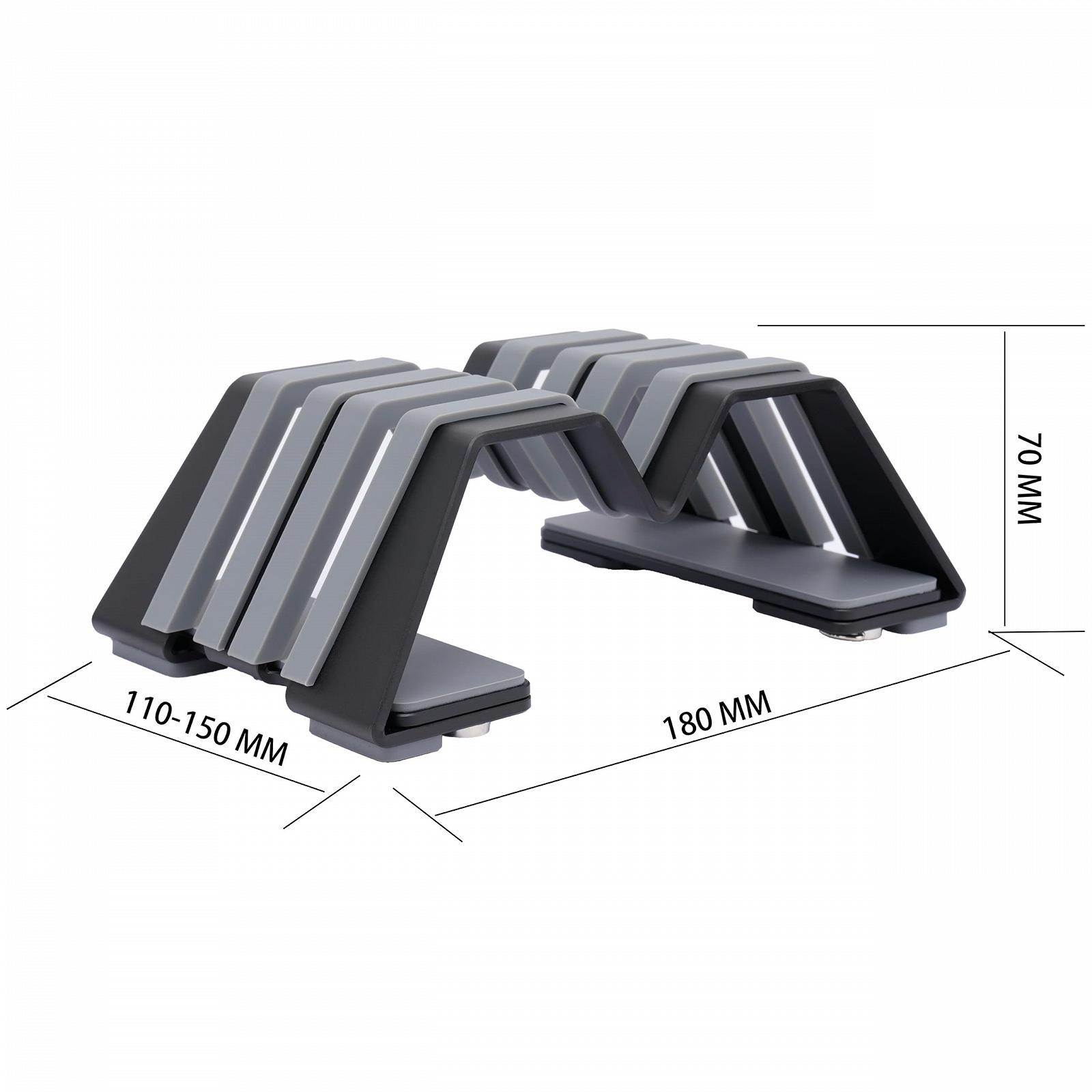 Вертикальная Подставка для Ноутбука Двойная Регулируемая Алюминий Универсальная для Всех Ноутбуков, фото №5