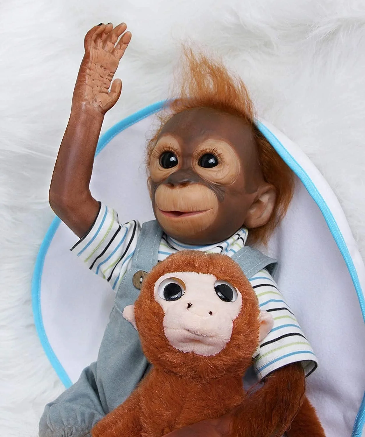 Кукла LKBOBIR Reborn Baby 51 см 21 дюйм Мягкий силикон-винил Reborn мальчик-обезьянка, фото №6 Кукла LKBOBIR Reborn Baby 51 см 21 дюйм Мягкий силикон-винил Reborn мальчик-обезьянка, фото №6