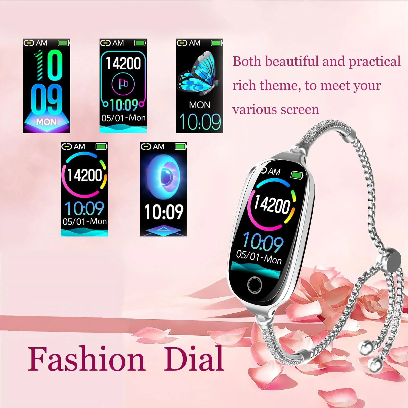 Смарт-часы Женские Серебряные, фото №6