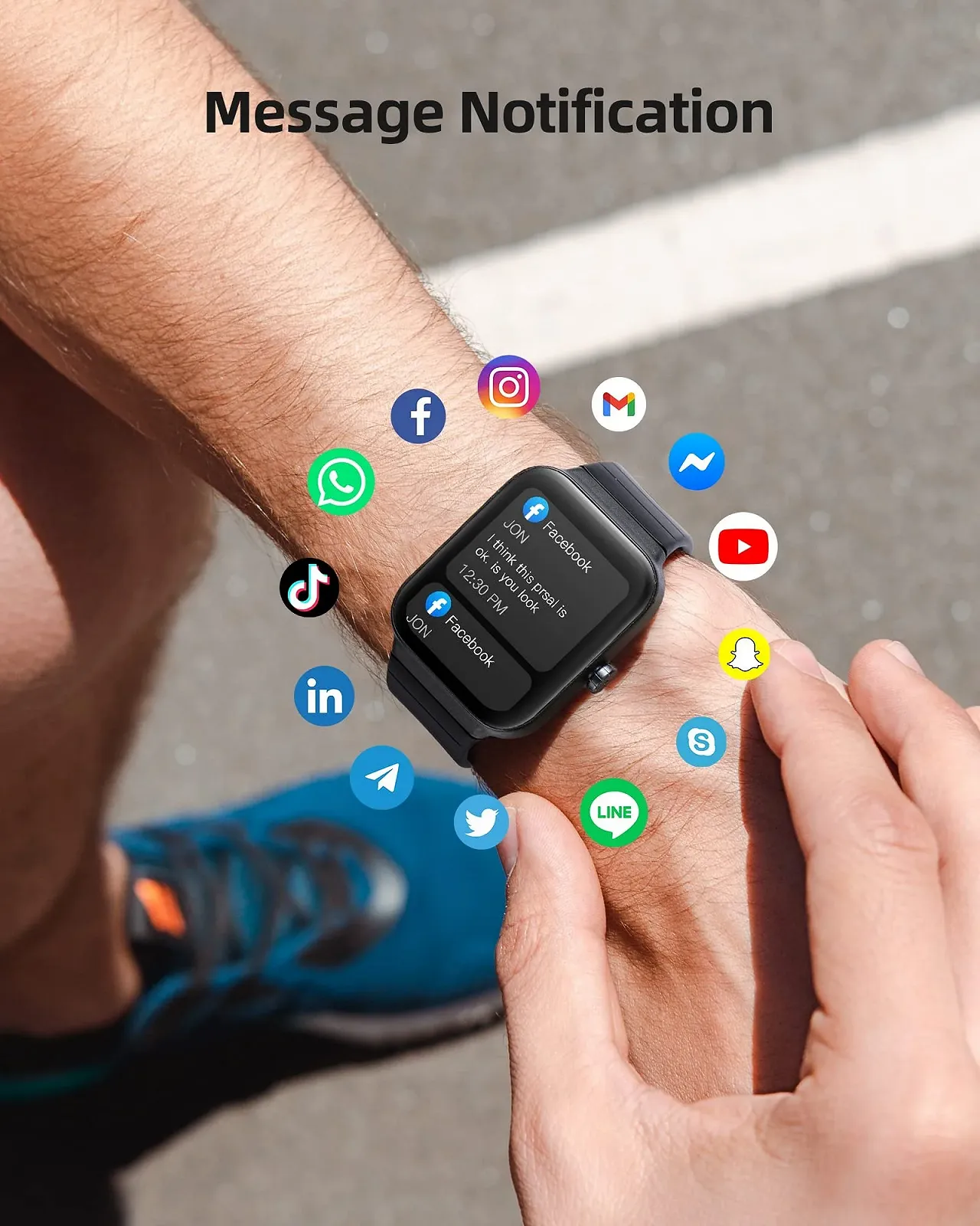 Смарт-годинник Parsonver GOPO1 Чоловічий з функцією телефона, 100+ спортивних режимів, фітнес-трекер, фото №4 Смарт-годинник Parsonver GOPO1 Чоловічий з функцією телефона, 100+ спортивних режимів, фітнес-трекер, фото №4