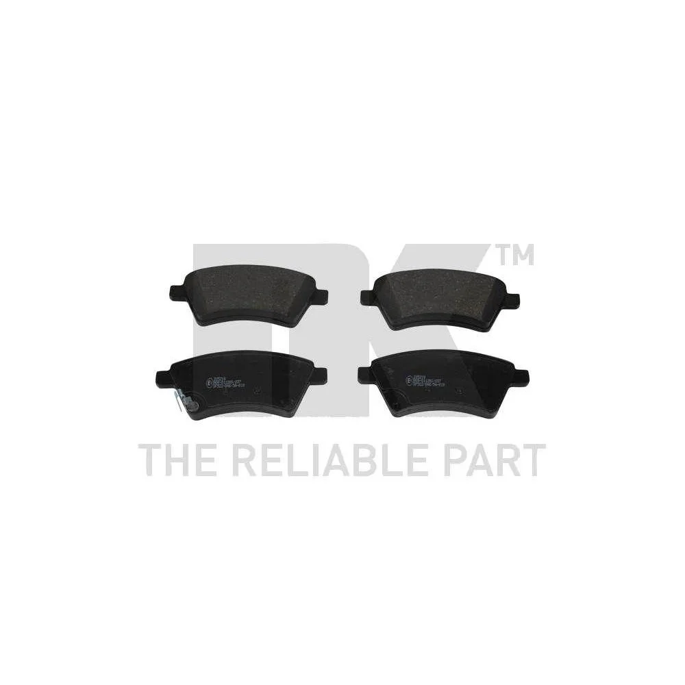 Комплект гальмівних колодок, дискове гальмо NK 225218 для FIAT SUZUKI, передня вісь, фото №1