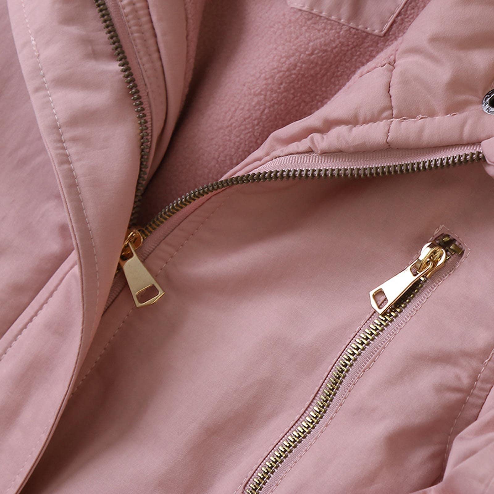 Флісова куртка Ybing для дівчинки, тепла куртка-шерпа з капюшоном, фото №6