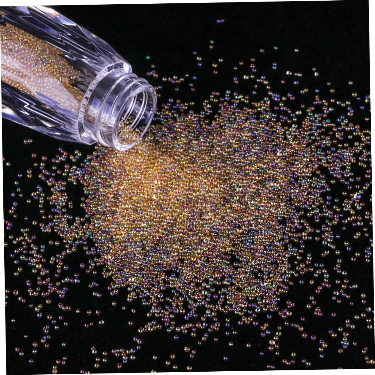 Наклейки для ногтей Жемчуг Стекло Миниатюрное украшение Радужный блеск 3D Разноцветный икорный хрусталь, 10 шт, фото №9