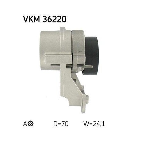 Натяжитель поликлинового ремня SKF VKM 36220 для VOLVO центральный, фото №3