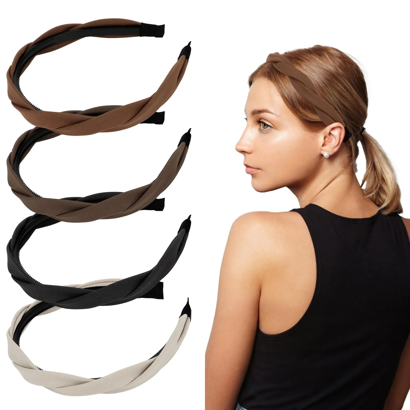 Набір обручів на голову з 4 штук, фото №1