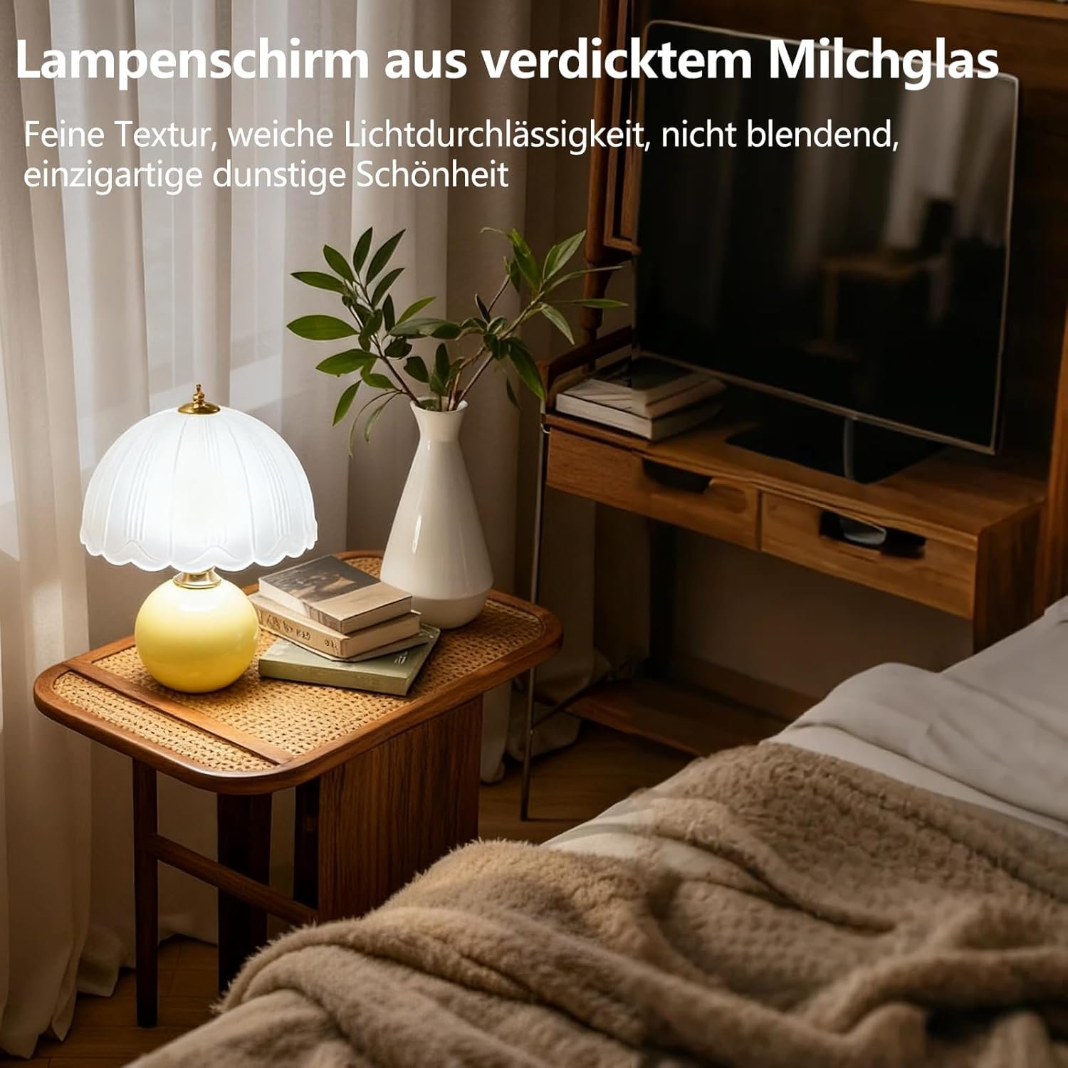 Настільна лампа LED Гриб Керамічна 3 колірні температури 3000 K/4500 K/6000 K Білий, фото №5