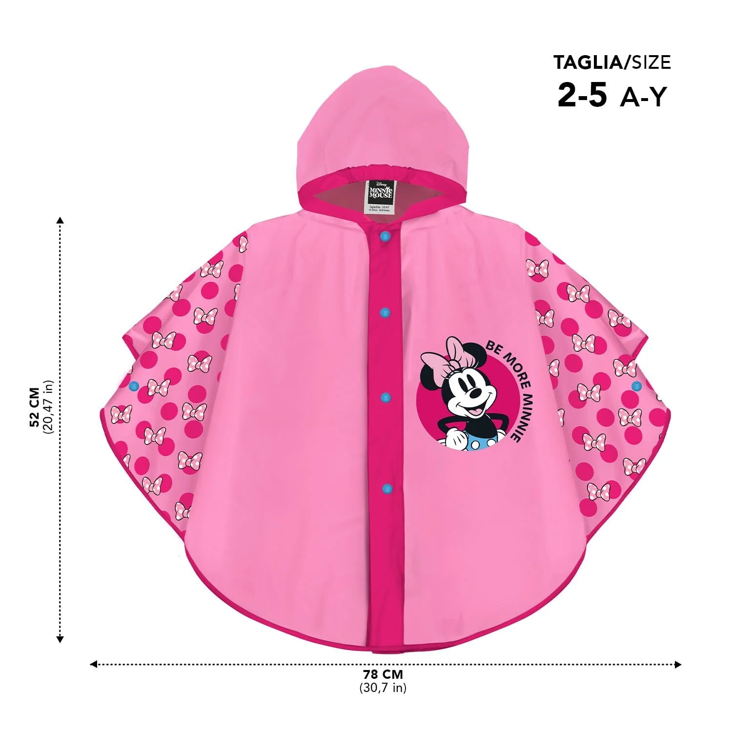 Дощовик Perletti Disney Minnie Mouse Червоний для дітей, фото №2